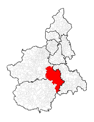 Provinvia di Asti mappa
